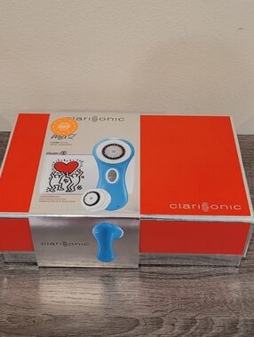 Clarisonic Mia 2 Limited Edition Keith Haring Pouch & Blue Brush New